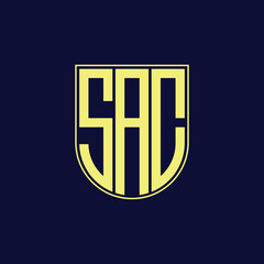 sac letter logo design