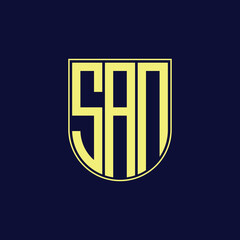 san letter logo design