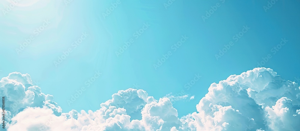 Aufkleber a backdrop of clear blue sky with ample copy space image for content.