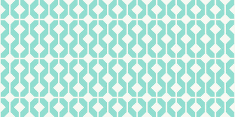 A patterned blue and white background with squares and triangles