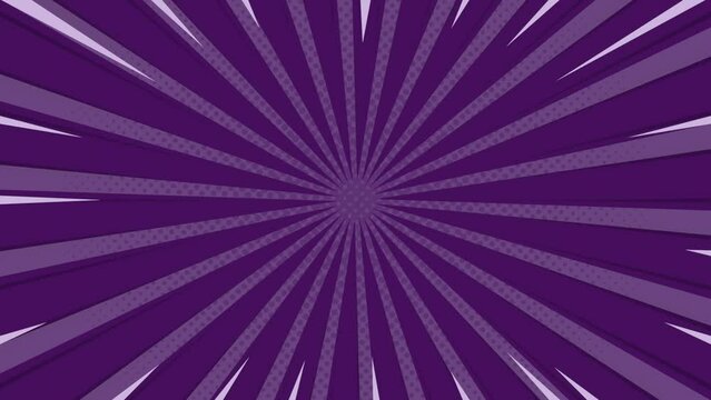 Pop art background, Motion graphics, High-speed abstract speed lines animation. Cartoon animation, seamless looping animated cover background for video puzzles and quizzes