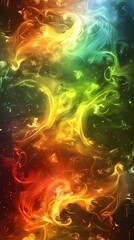 Fototapeta premium abstract colorful waves background