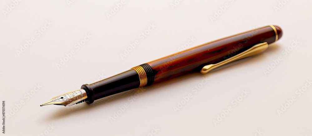 Poster a pen is a writing instrument that is a rectangle with a copy space image.