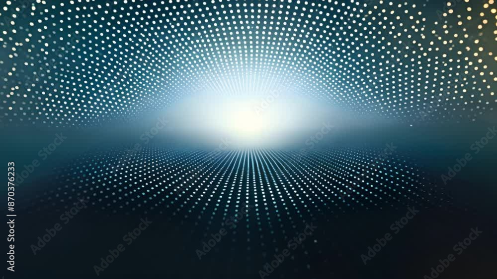 Poster pop texture grunge dots background with white and blue halftone dots