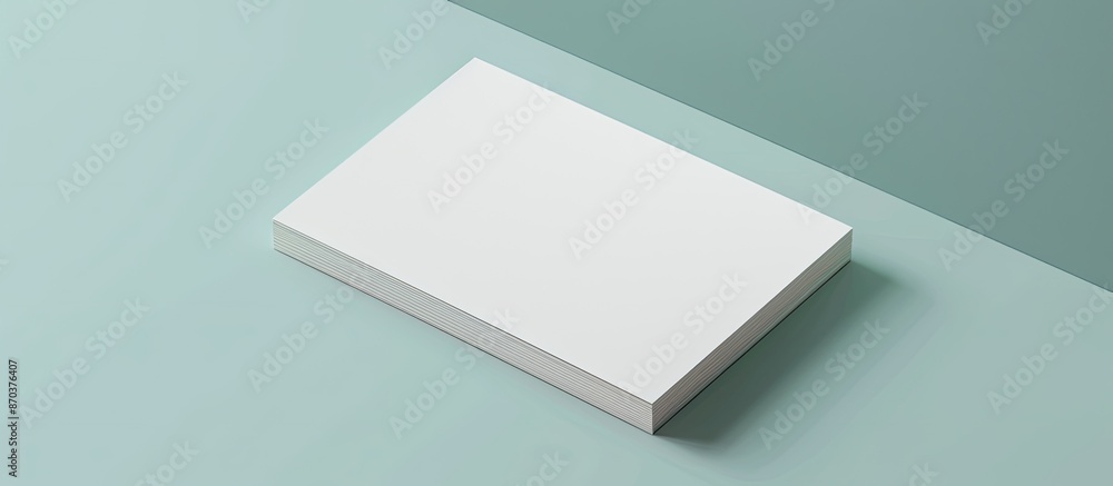 Poster a blank business card photo offering branding design mock-up with copy space image for designers to 