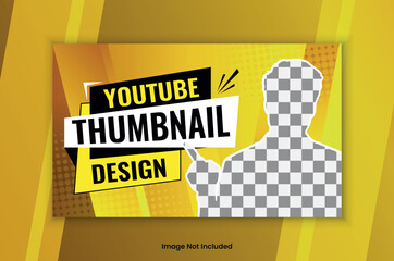 Attractive and eye-catchy Editable YouTube thumbnail design template social media banner web cover with colorful background and YouTube video thumbnail for marketing agency.