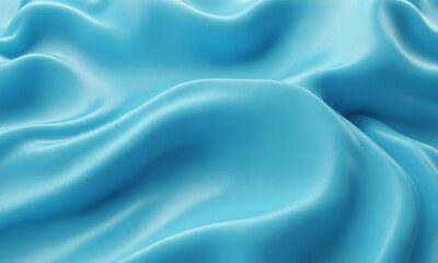 Fototapeta premium Abstract blue fabric texture with smooth waves