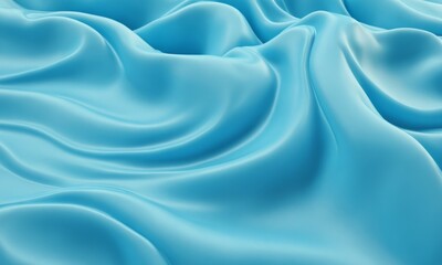 Obraz premium Abstract blue fabric with soft folds