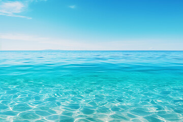 Tranquil blue ocean vista, perfect for serene backgrounds and calming designs.