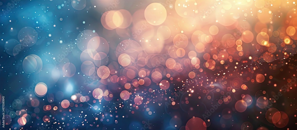 Leinwandbilder Bokeh light patterns create a mesmerizing abstract background with ample copy space image.