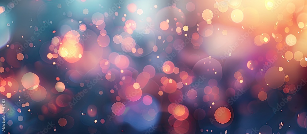 Poster Blur and bokeh effects in a copy space image.