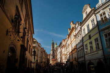 Prague, Czech Republic - openwork forging in the center of historic Prague