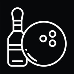 Bowling Ball and Pin Icon