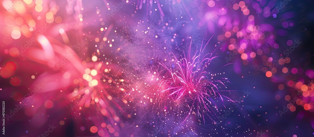 Poster Copy space image showcasing a stunning fireworks display for festive occasions.