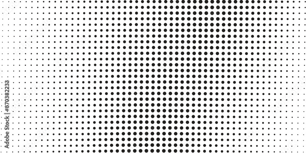 Poster basic halftone dots effect in black and white color. halftone effect. dot halftone. black white half