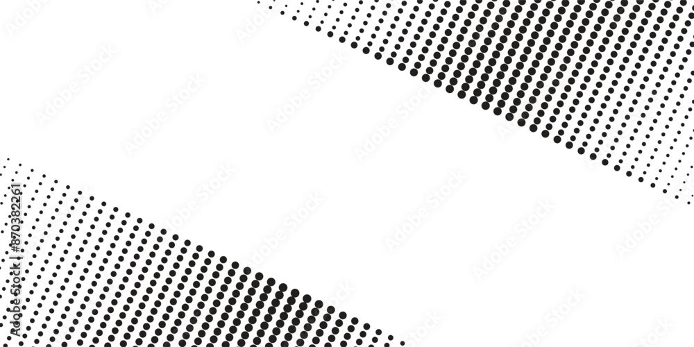 Poster basic halftone dots effect in black and white color. halftone effect. dot halftone. black white half