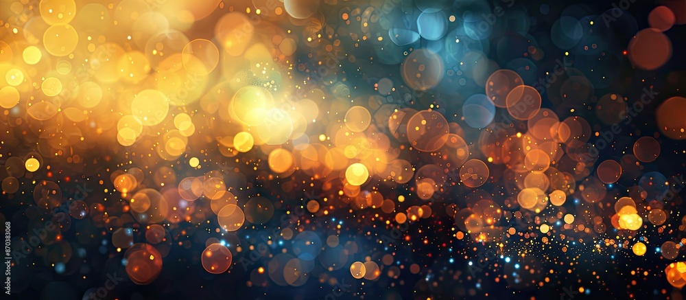 Poster celebrate in style with this abstract background full of defocused lights, perfect for a copy space 