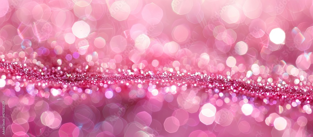 Poster abstract background with a pink glitter texture featuring defocused bokeh, perfect for copy space im