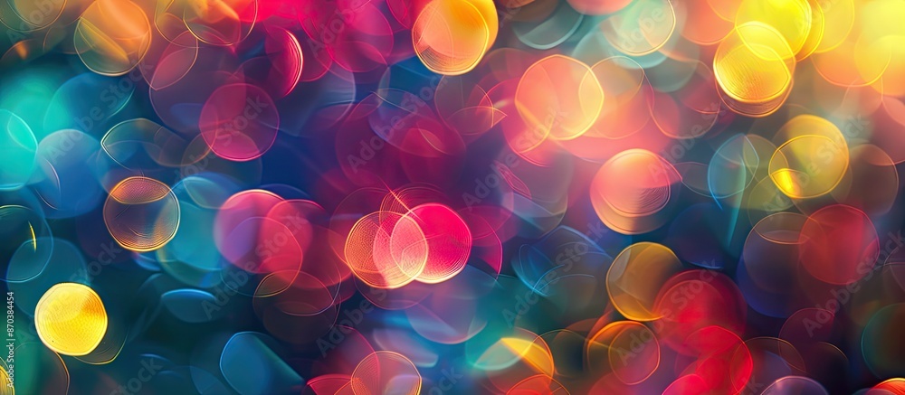 Poster colorful background with defocused lights ideal for a copy space image.