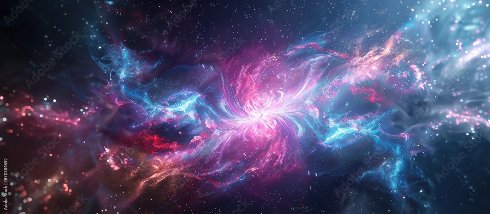 Poster a mystical background with abstract and fantastic elements perfect for a copy space image.
