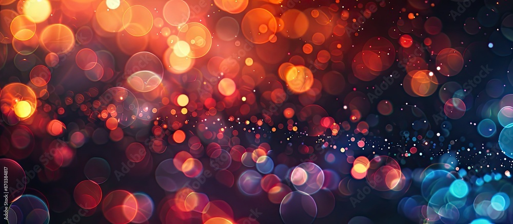 Leinwandbilder Bokeh light patterns create a mesmerizing abstract background with ample copy space image.