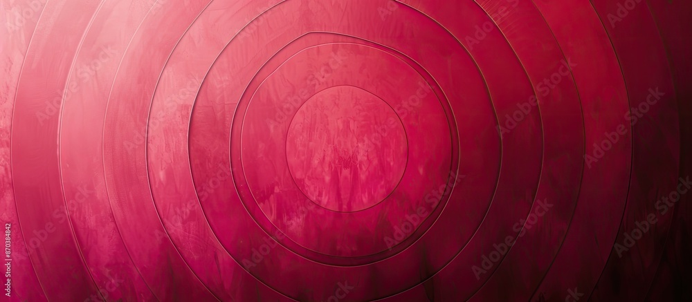 Poster Circular gradations in blood red hues merging towards the center, ideal for wallpapers and poster backgrounds with a gradient from dark to light shades, featuring an empty text copy space image.