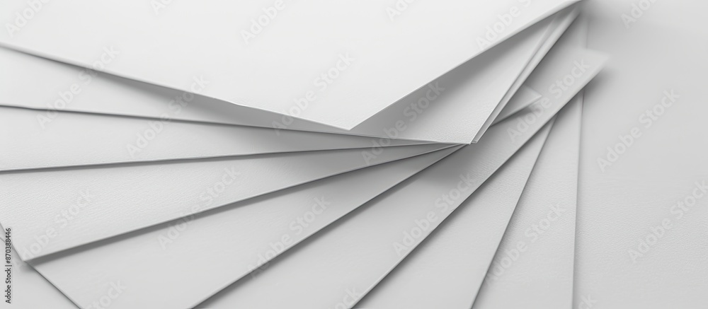 Poster blank sheets of paper available for use as a copy space image.