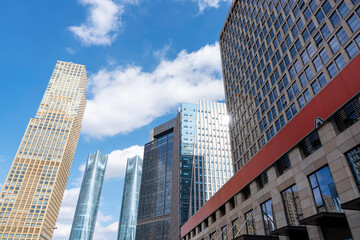 Obraz premium Metropolis of Shanghai's modern office building