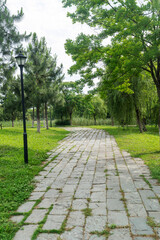 The road of City Park in China