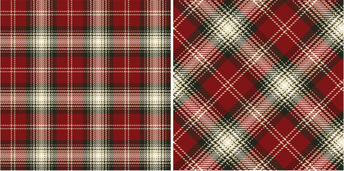 Vector checkered pattern or plaid pattern in brown and white. Tartan, textured seamless twill for flannel shirts, duvet covers, other autumn winter textile mills.
Vector Format