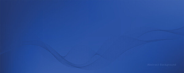 Abstract blue tech background with wavy lines. 