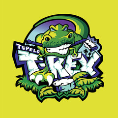 A nice T-rex iconic poster