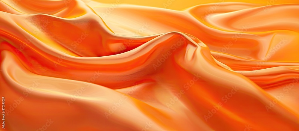 Fototapete elegant orange fabric pattern with a smooth texture for graphic design, suitable as a textile backgr