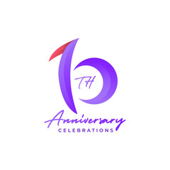 10th anniversary logo design template