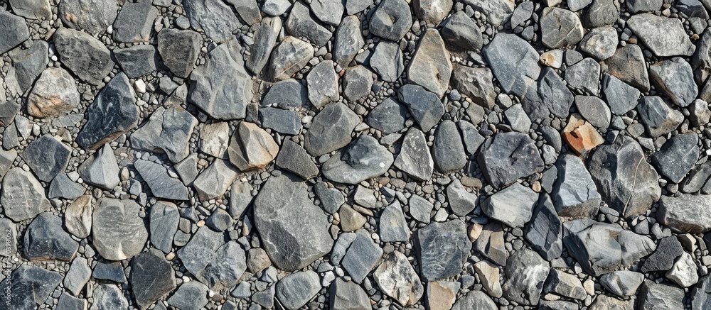 Aufkleber High-resolution top-view grey stone and concrete background pattern with ample copy space image.