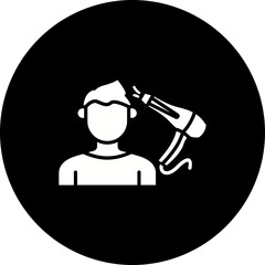 Drying hair Icon