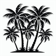 Tropical Getaway Palm Tree Silhouette