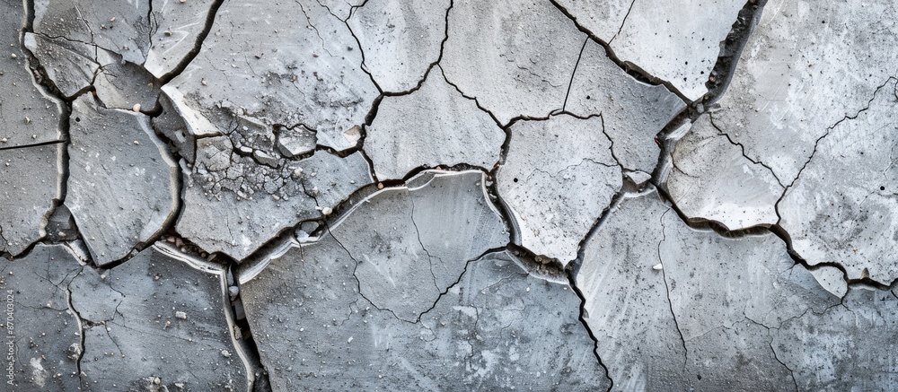 Poster cracked concrete background creating an abstract pattern with copy space image.