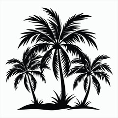 Tropical Vibes Palm Tree Silhouette