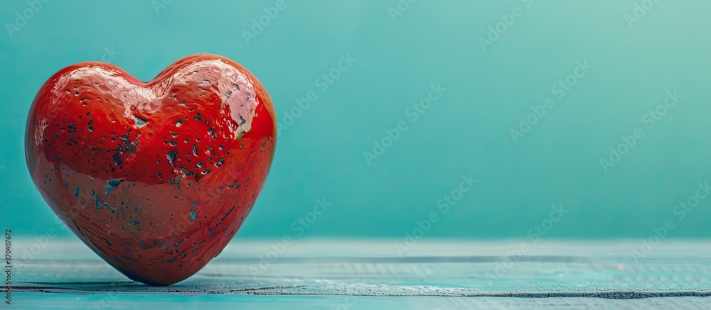 Aufkleber a heart-shaped object against a copy space image.