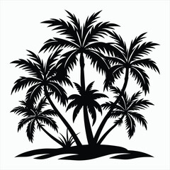 Fototapeta premium Tropical Escape Palm Tree Silhouette