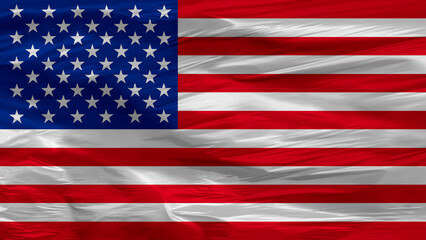 Naklejka premium Illustration image of abstract American (USA) flag - 3D rendering