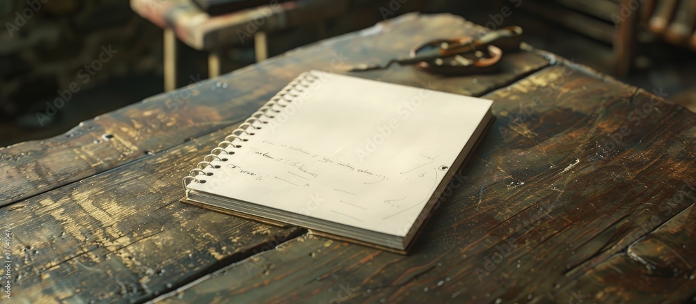 Poster compact notebook with ample copy space for jotting down notes and ideas.
