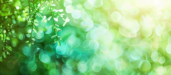 Colorful green abstract background with a beautiful blurred effect, suitable for incorporating copy space images.