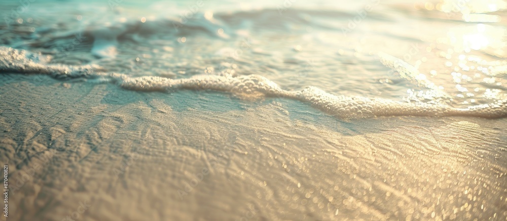 Poster sand beach displaying a textured surface with copy space image.