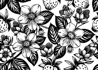 seamless pattern design from an arrangement of jasmine flowers for tumbler laser
