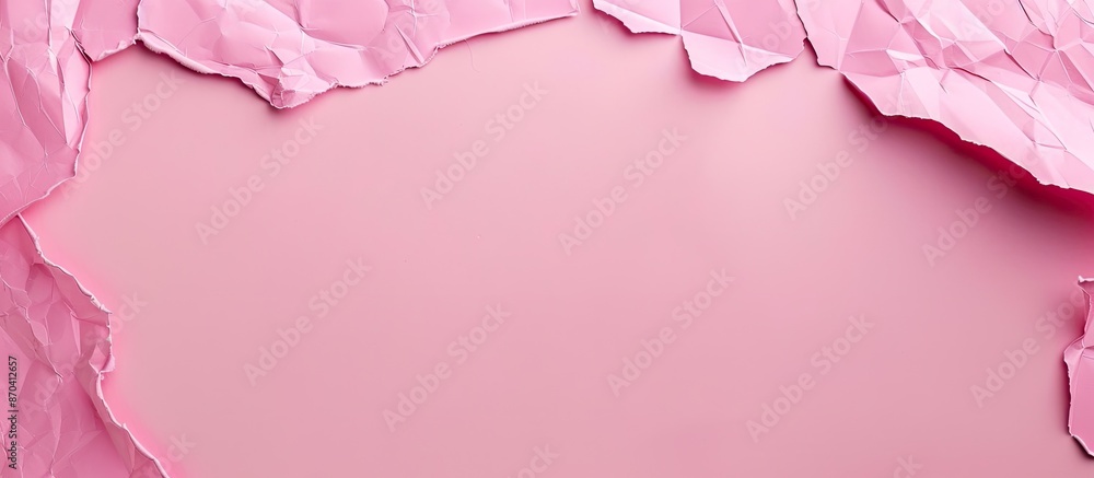 Poster pink paper background with ample copy space image for writing.