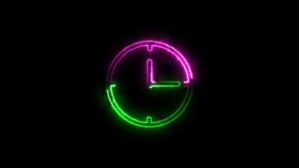 Clock icon illustration .