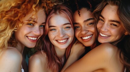 Fototapeta premium The Smiling Group of Friends