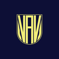 vav letter logo design